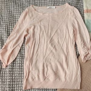 Thin light pink sweater top